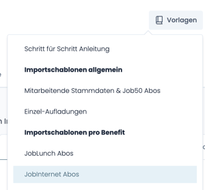 Cockpit-ImportVorlagen-InternetHighlighted