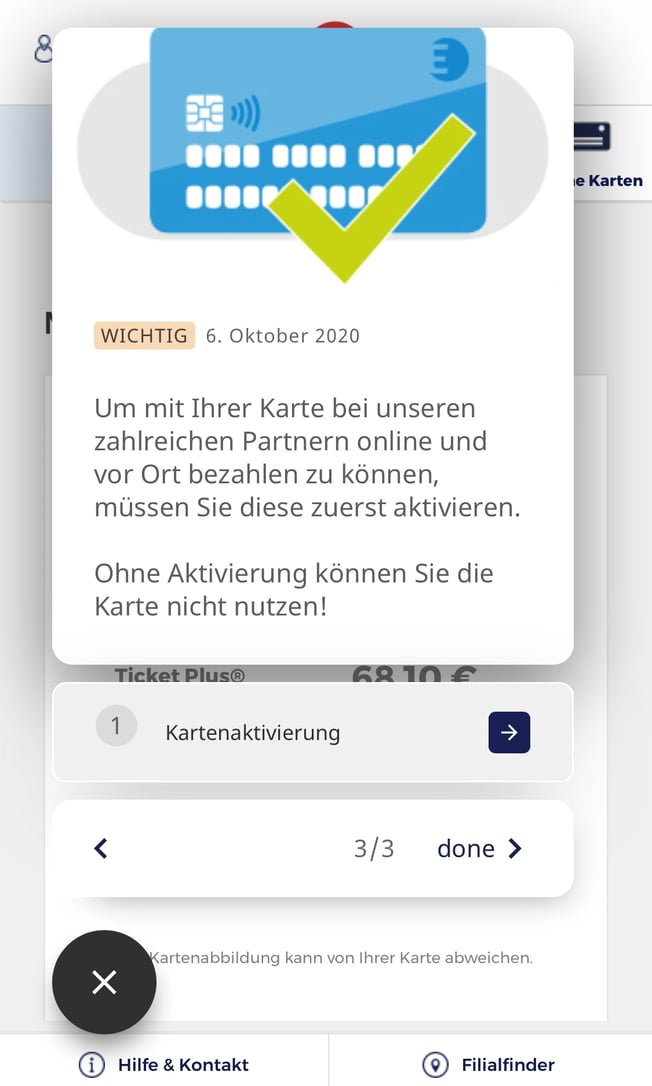 Wie registriere und aktiviere ich meine Edenred Ticket Plus® City Karte